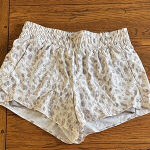 Avia Women's Leopard Print Shorts - Cream and Brown
